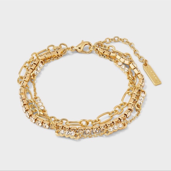 Sugarfix by Baublebar Pave Chain Bracelet Set 3 piece - Picture 1 of 4